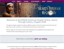 Tablet Screenshot of heartsthroughhistory.com